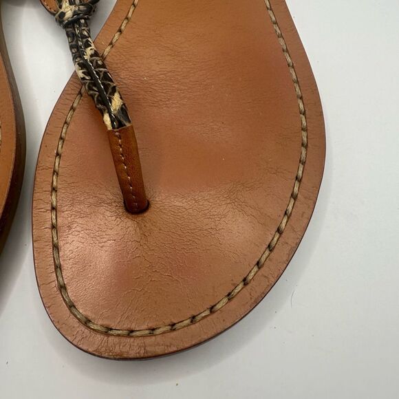 Coach Clarkson women,Snake print, Roccia Ginger thong Sandal Size 6 - Picture 3 of 8